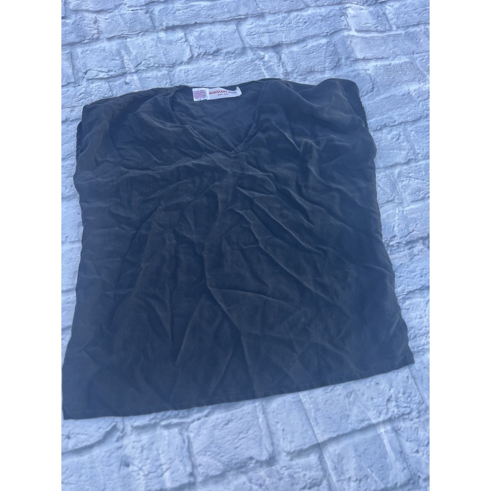 Jack Mulqueen Women's Black Silk Blouse, Size Small